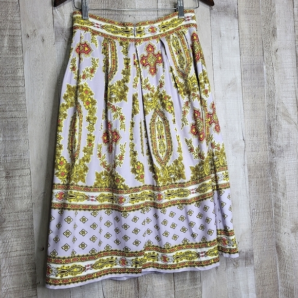 Anthropologie Echarp Skirt. Size 2. Light Purple, Pink, White & Yellow. - Picture 6 of 12